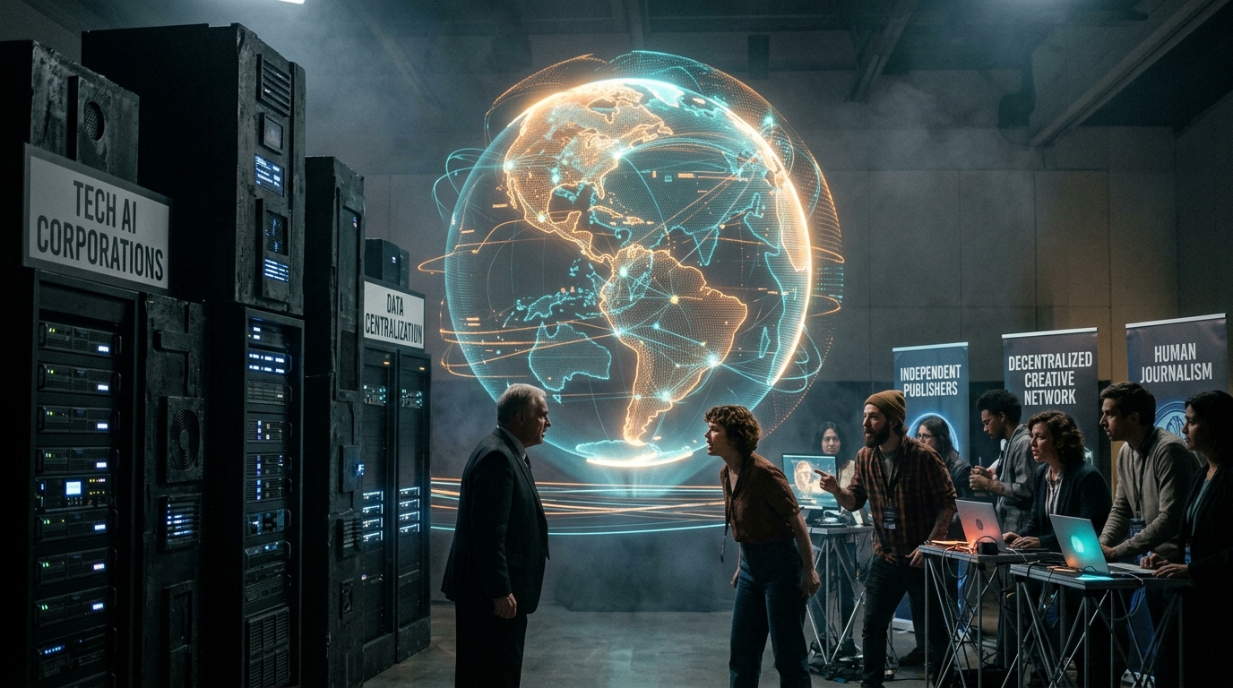 The battle for data between independent web publishers and tech AI corporations